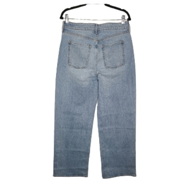 NWOT Old Navy Extra High-Waisted Ripped Wide-Leg Jeans for Women - Picture 2 of 5